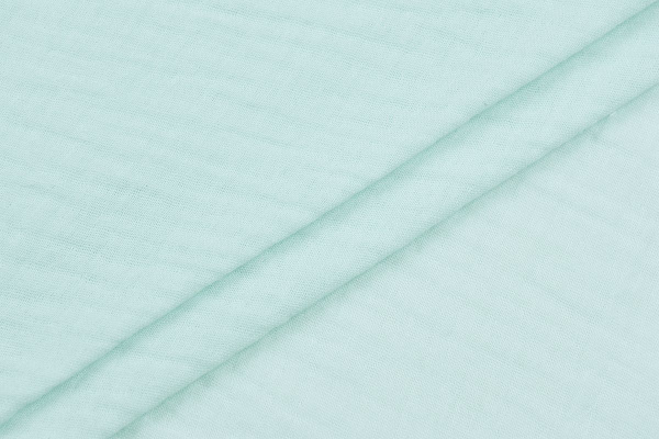 Ткань плательно-блузочная муслин однотонный, Maks Style, хлопок 100%, цвет светло-голубой, арт. 1162 D-5