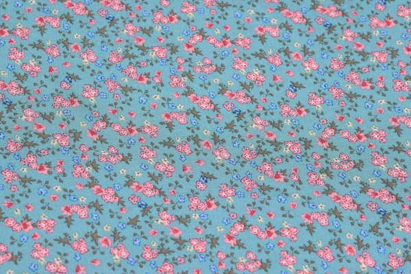 Ткань плательно-блузочная штапель, Maks Style, вискоза 100%, цветочный принт, арт. MS-1180 D-33