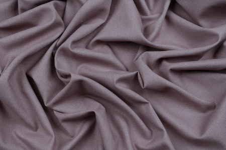 Ткань плательно-костюмная лён вискоза хлопок однотонный, Maks Style, цвет серо-сиреневый, арт. MS- 1160 D-16