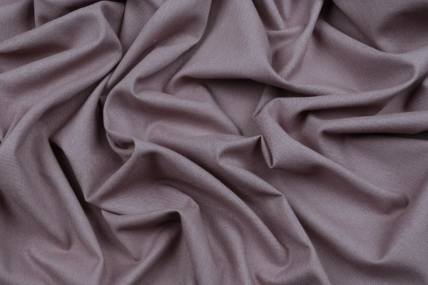 Ткань плательно-костюмная лён вискоза хлопок однотонный, Maks Style, цвет серо-сиреневый, арт. MS- 1160 D-16