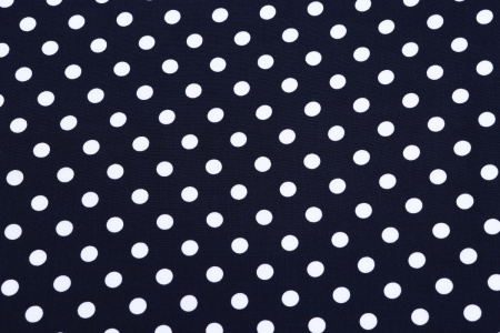 Ткань плательно-блузочная штапель, Maks Style, вискоза 100%, темно-синий принт горох, арт. MS- 1146 D-29 С-1