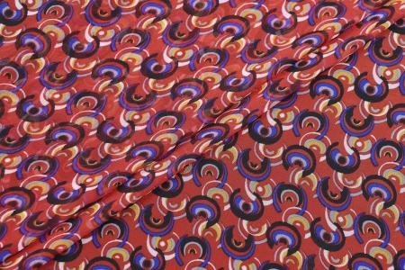 Ткань плательно-блузочная шифон, Maks Style, арт SI- 3778-18 D-101350B C-D