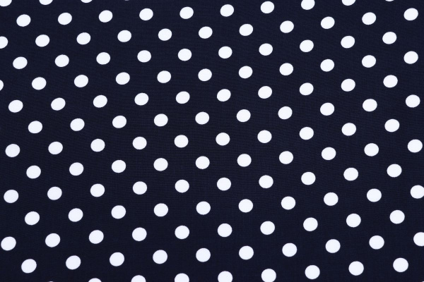 Ткань плательно-блузочная штапель, Maks Style, вискоза 100%, темно-синий принт горох, арт. MS- 1146 D-29 С-1