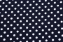 Ткань плательно-блузочная штапель, Maks Style, вискоза 100%, темно-синий принт горох, арт. MS- 1146 D-29 С-1