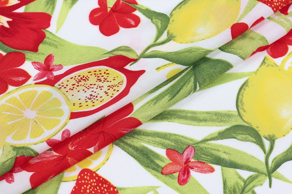 Ткань плательно-блузочная штапель, Maks Style, вискоза 100%, цветочный принт, арт. MS-1173 D-10