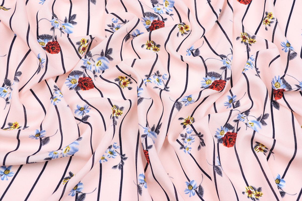 Ткань плательно-блузочная штапель, Maks Style, вискоза 100%, арт. 2656 C-2