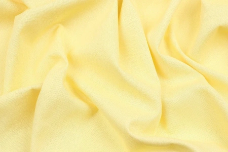Ткань плательно-костюмная лён вискоза хлопок однотонный, Maks Style, цвет желтый, арт. MS- 1160 D-18