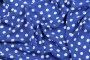 Ткань плательно-блузочная штапель, Maks Style, вискоза 100%, синий принт горох, арт. MS- 1146 D-29 С-4