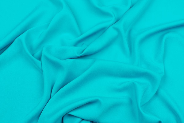 Ткань плательно-блузочная штапель однотонный, Maks Style, вискоза 100%, цвет голубой, арт. MS- 2453 D-11