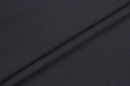 Ткань плательно-блузочная вискоза твил однотонный, Maks Style, вискоза 100%, цвет черный, арт. 2881 D-11