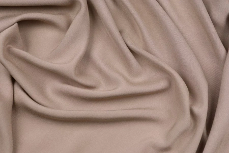 Ткань плательно-блузочная штапель однотонный, Maks Style, вискоза 100%, цвет бежевый, арт. MS- 2453 D-29