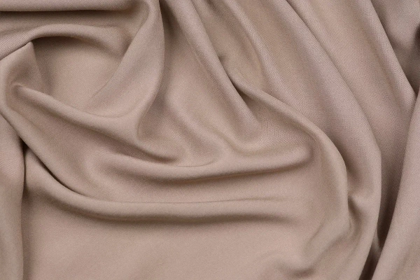 Ткань плательно-блузочная штапель однотонный, Maks Style, вискоза 100%, цвет бежевый, арт. MS- 2453 D-29