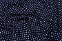 Ткань плательно-блузочная штапель, Maks Style, вискоза 100%, темно-синий принт горох, арт. MS- 1146 D-30 С-1
