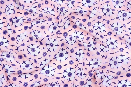 Ткань плательно-блузочная шифон, Maks Style, цветочный принт, арт. 1127 