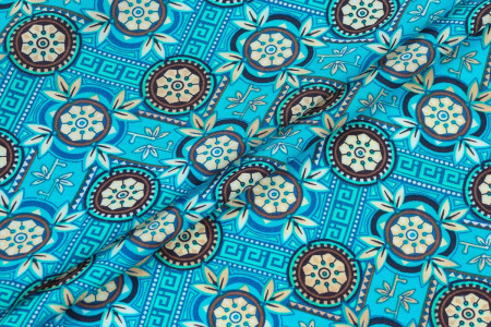 Ткань плательно-блузочная штапель, Maks Style, вискоза 100%, абстракция, арт. 3021 D-3