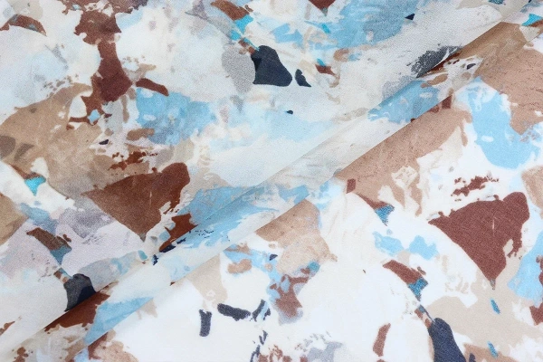 Ткань плательно-блузочная шифон, Maks Style, акварель, арт MS- 2238 D-6